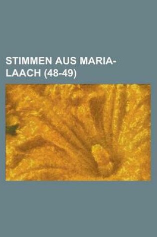 Cover of Stimmen Aus Maria-Laach (48-49)