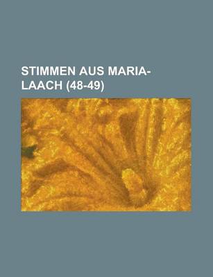 Book cover for Stimmen Aus Maria-Laach (48-49)