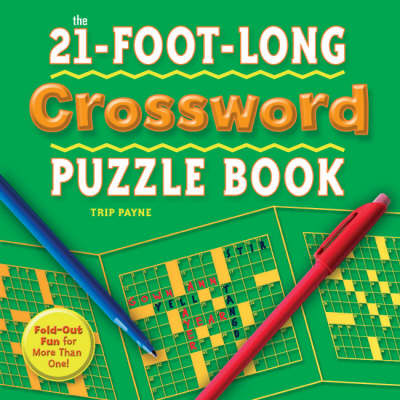 Book cover for 21-foot-long Crossword Puzzle Book