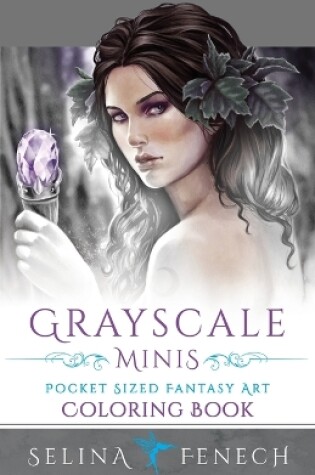 Cover of Grayscale Minis - Pocket Sized Fantasy Art Coloring Book