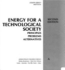 Book cover for Energy for a Technological Society