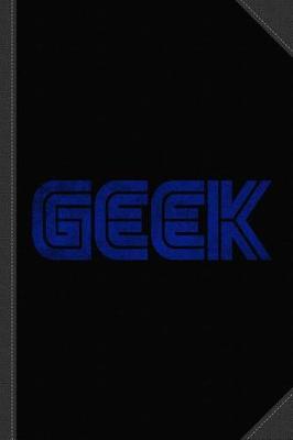 Book cover for Geek White Vintage Journal Notebook