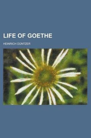 Cover of Life of Goethe