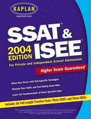 Book cover for Kaplan Ssat & Isee 2004