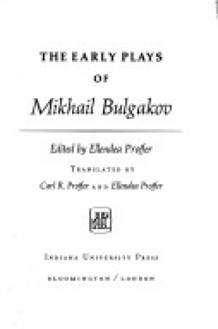 Cover of Early Plays