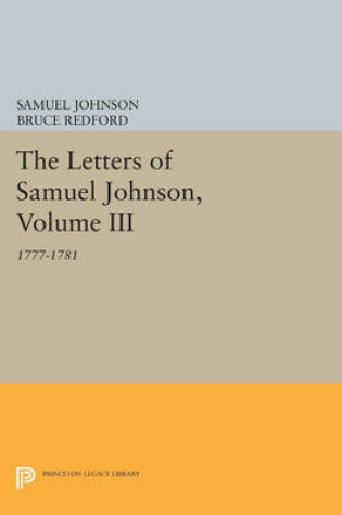 Cover of The Letters of Samuel Johnson, Volume III