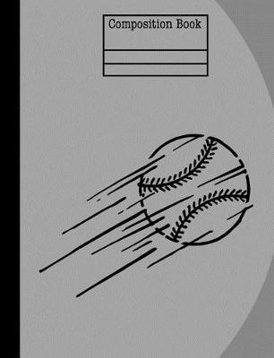 Book cover for Baseball Composition Notebook - Dot Grid