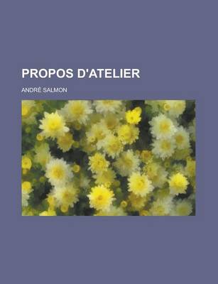 Book cover for Propos D'Atelier