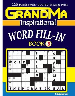 Book cover for GRANDMA Inspirational WORD FILL-IN Book