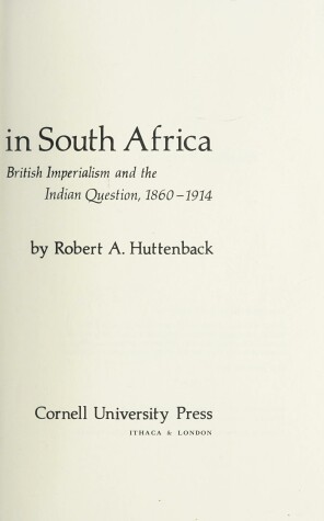 Book cover for Gandhi in South Africa