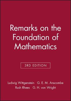 Book cover for Remarks on the Foundation of Mathematics