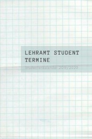 Cover of Lehramt Studentenkalender 2019-2020