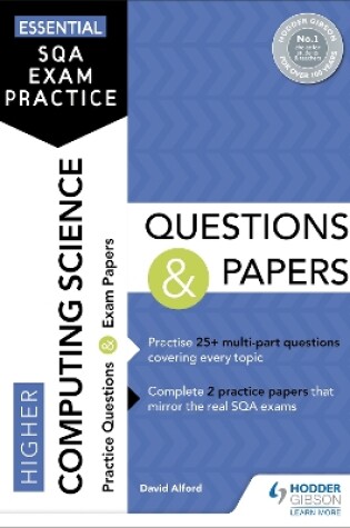 Cover of Essential SQA Exam Practice: Higher Computing Science Questions and Papers