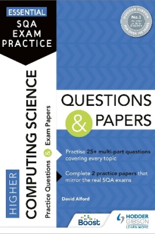 Cover of Essential SQA Exam Practice: Higher Computing Science Questions and Papers