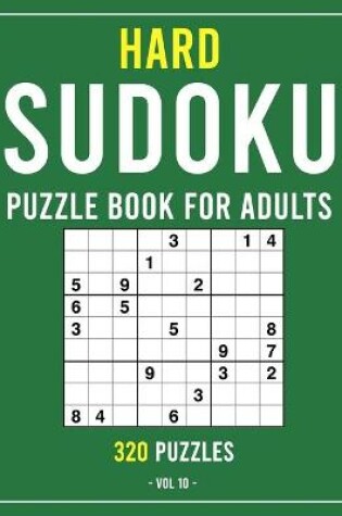 Cover of Hard Sudoku Book for Adults