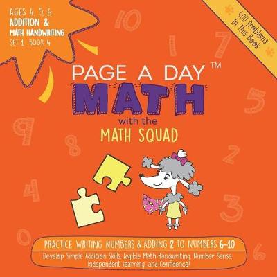 Book cover for Addition & Math Handwriting Book 4