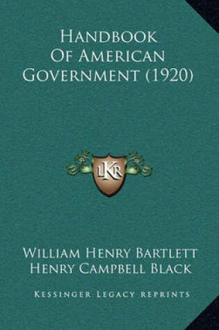 Cover of Handbook of American Government (1920)