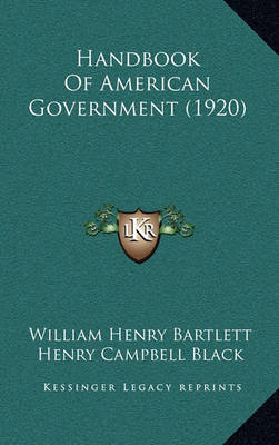 Book cover for Handbook of American Government (1920)