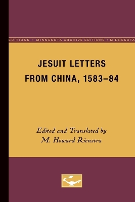 Cover of Jesuit Letters From China, 1583-84