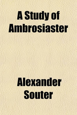 Book cover for A Study of Ambrosiaster