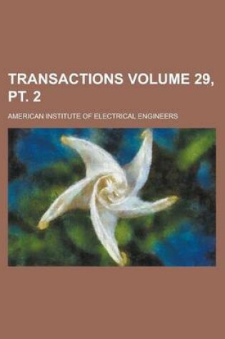 Cover of Transactions Volume 29, PT. 2