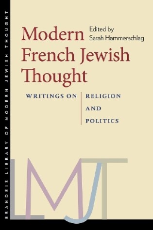 Cover of Modern French Jewish Thought