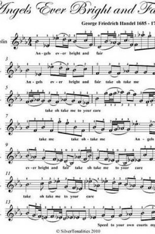 Cover of Angels Ever Bright and Fair Easy Violin Sheet Music
