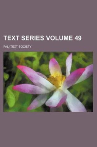 Cover of Text Series Volume 49