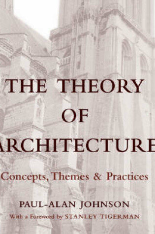 Cover of The Theory of Architecture