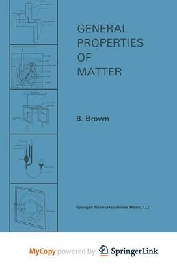 Book cover for General Properties of Matter