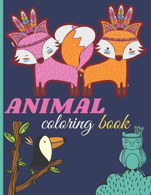 Book cover for Animal coloring book