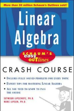 Cover of Schaum's Easy Outline of Linear Algebra