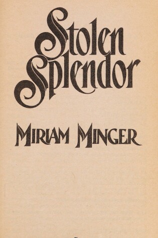 Cover of Stolen Spelndor
