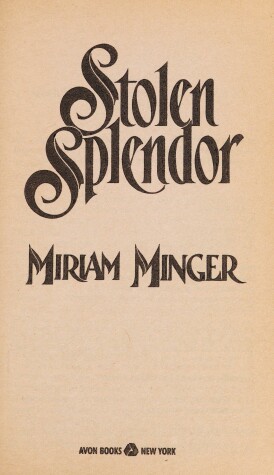 Book cover for Stolen Spelndor