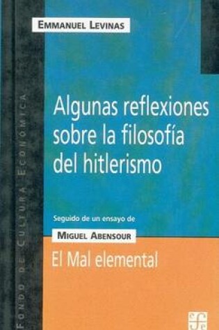 Cover of Algunas Reflexiones Sobre La Filosofia del Hitlerismo