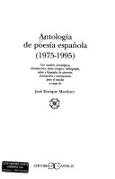 Book cover for Antologia de poesia espanola (1975-1995)