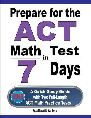 Book cover for Prepare for the ACT Math Test in 7 Days