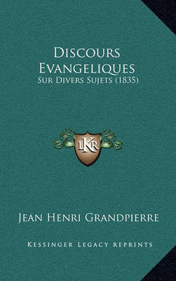 Book cover for Discours Evangeliques