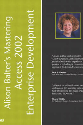 Cover of Alison Balter's Mastering Access 2002 Enterprise Development