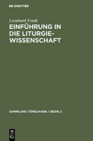 Cover of Einfuhrung in Die Liturgiewissenschaft