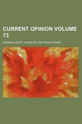 Cover of Current Opinion Volume 73