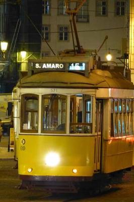 Book cover for White and Yellow Tram in Lisbon Portugal Journal