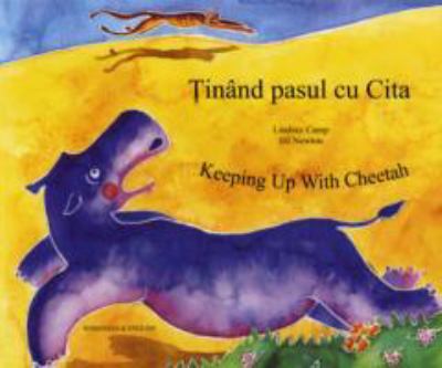 Book cover for Keeping Up with Cheetah in Romanian and English