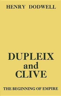 Book cover for Dupleix and Clive