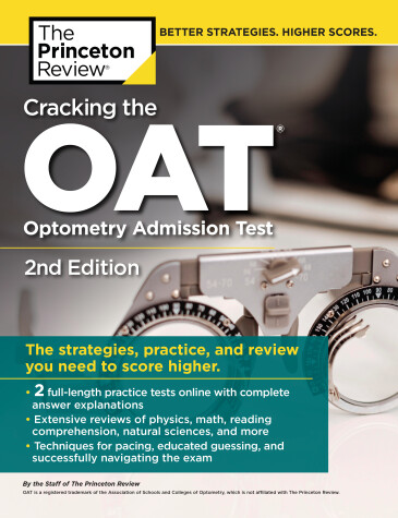 Book cover for Cracking the OAT (Optometry Admission Test), 2nd Edition