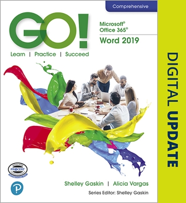 Book cover for GO! with  Microsoft Office 365, Word 2019 Comprehensive