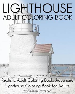 Book cover for Lighthouse Adult Coloring Book