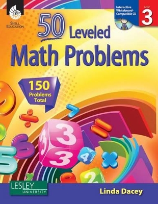 Book cover for 50 Leveled Math Problems Level 3