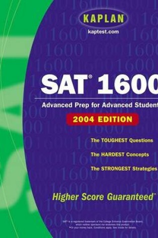 Cover of SAT 1600