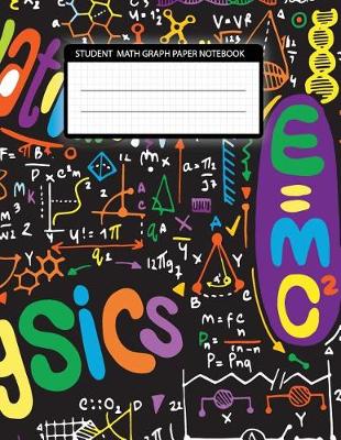 Book cover for Student math graph paper notebook